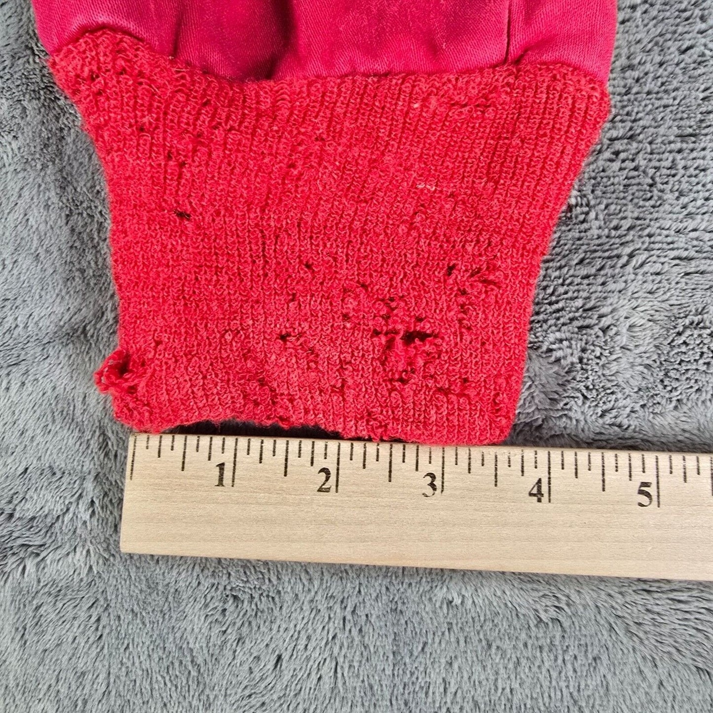 Vintage Thrashed 1940s/1950s Red Cold Weather Hunting/Workwear Pants (31x28)