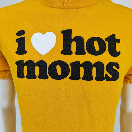 Danny Duncan "I Love Hot Moms" Yellow/Orange Graphic T-Shirt (M)