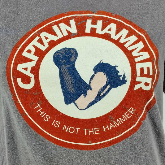 Dr. Horrible's Sing-Along Blog Captain Hammer "This is Not The Hammer" Shirt (S)