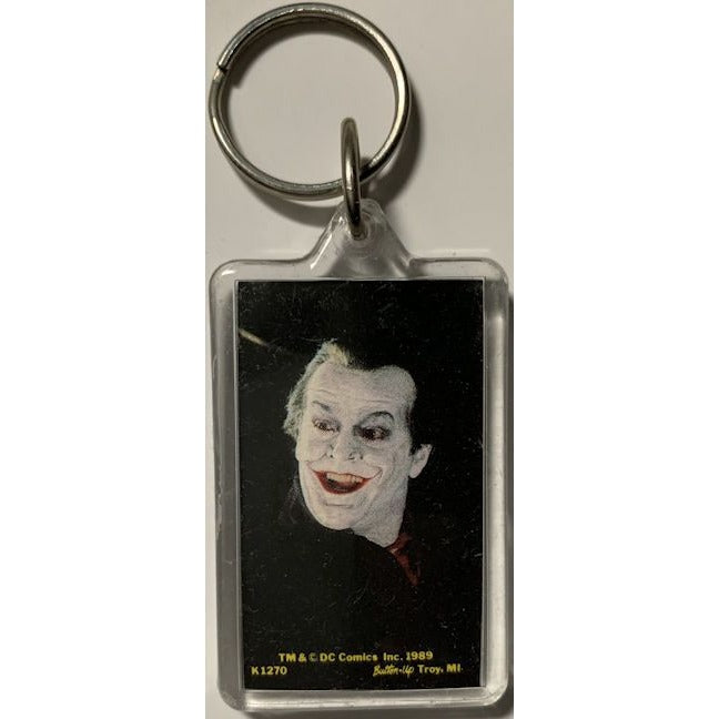 Vintage 1989 Batman Movie Jack Nicholson Joker Keychains