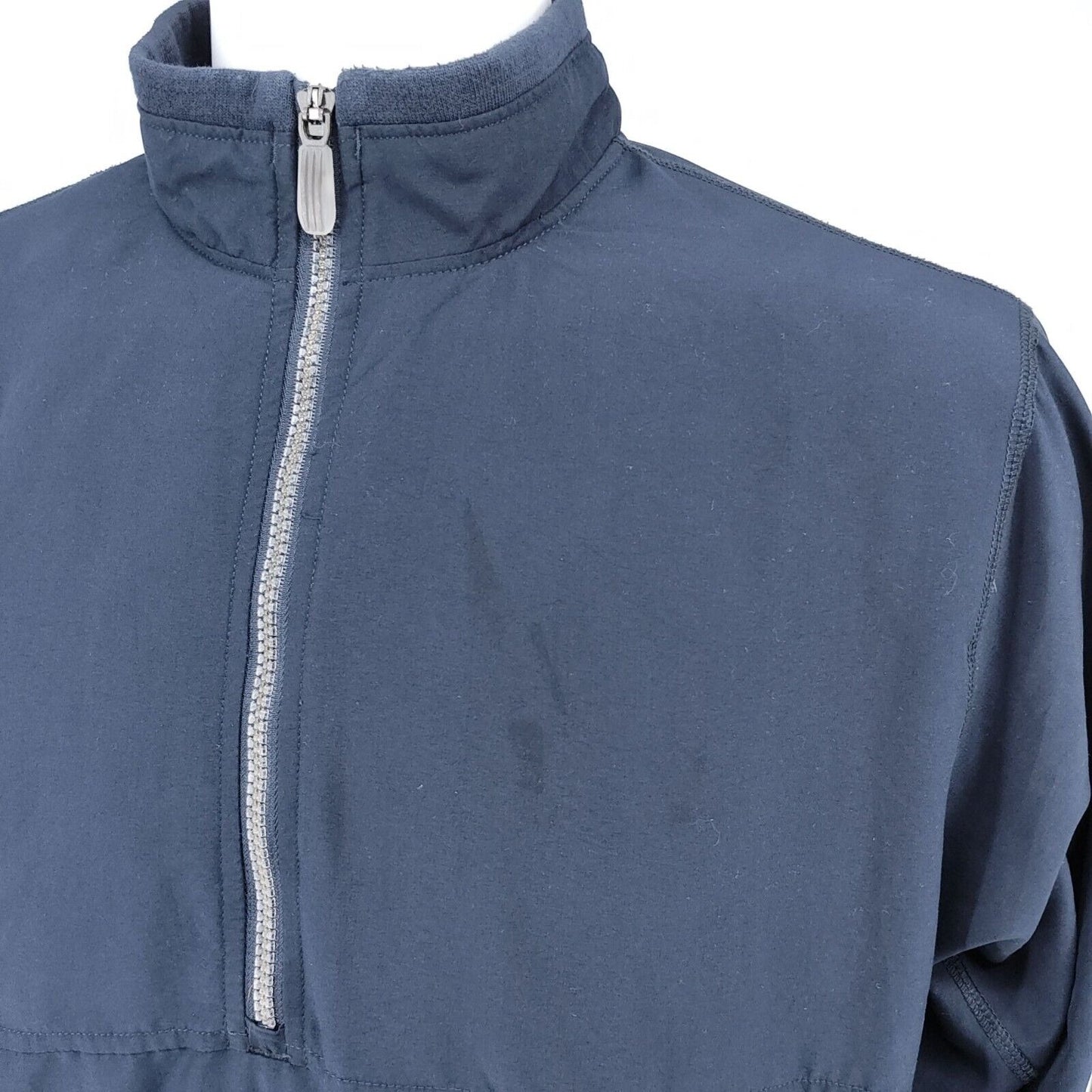 Vintage Y2K 2001 Adidas Navy Blue Climashell Wind Windbreaker Golf Jacket (L)