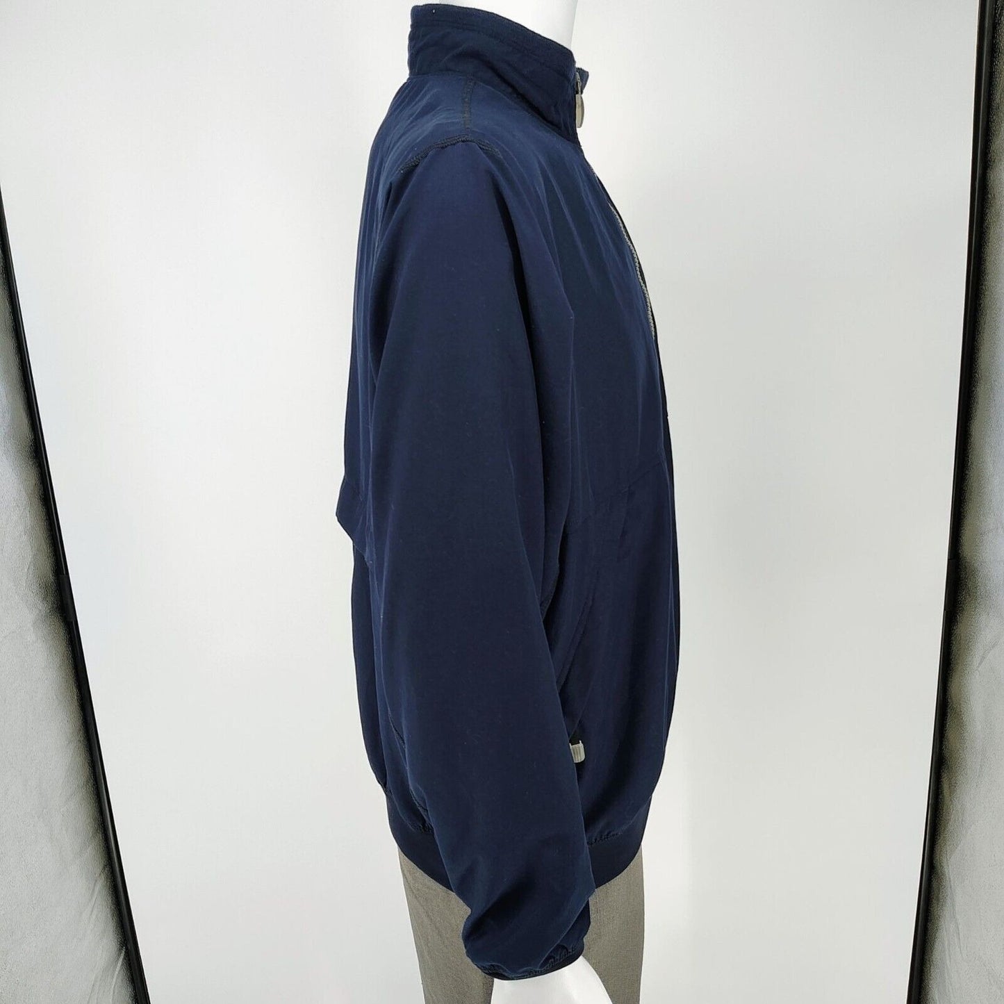 Vintage Y2K 2001 Adidas Navy Blue Climashell Wind Windbreaker Golf Jacket (L)