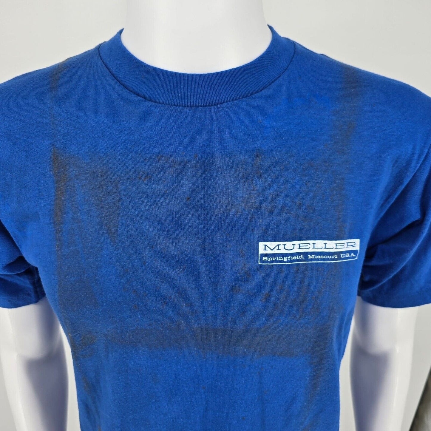Distressed Vintage 1980s Mueller Stainless Steel Springfield, MO T-Shirt (M)