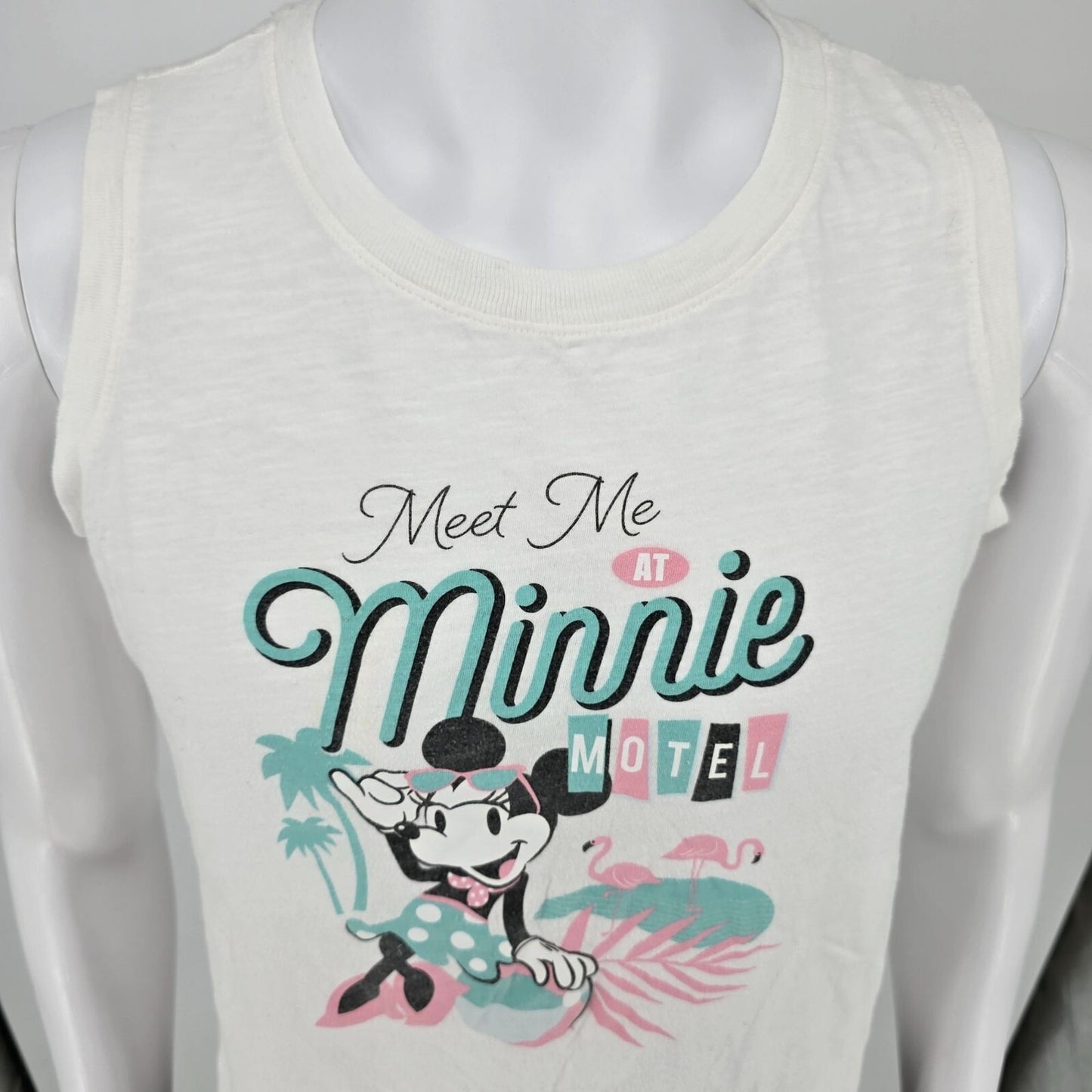 Disney Parks Meet Me at the Minnie Motel Women's Graphic Tank Top (Small)