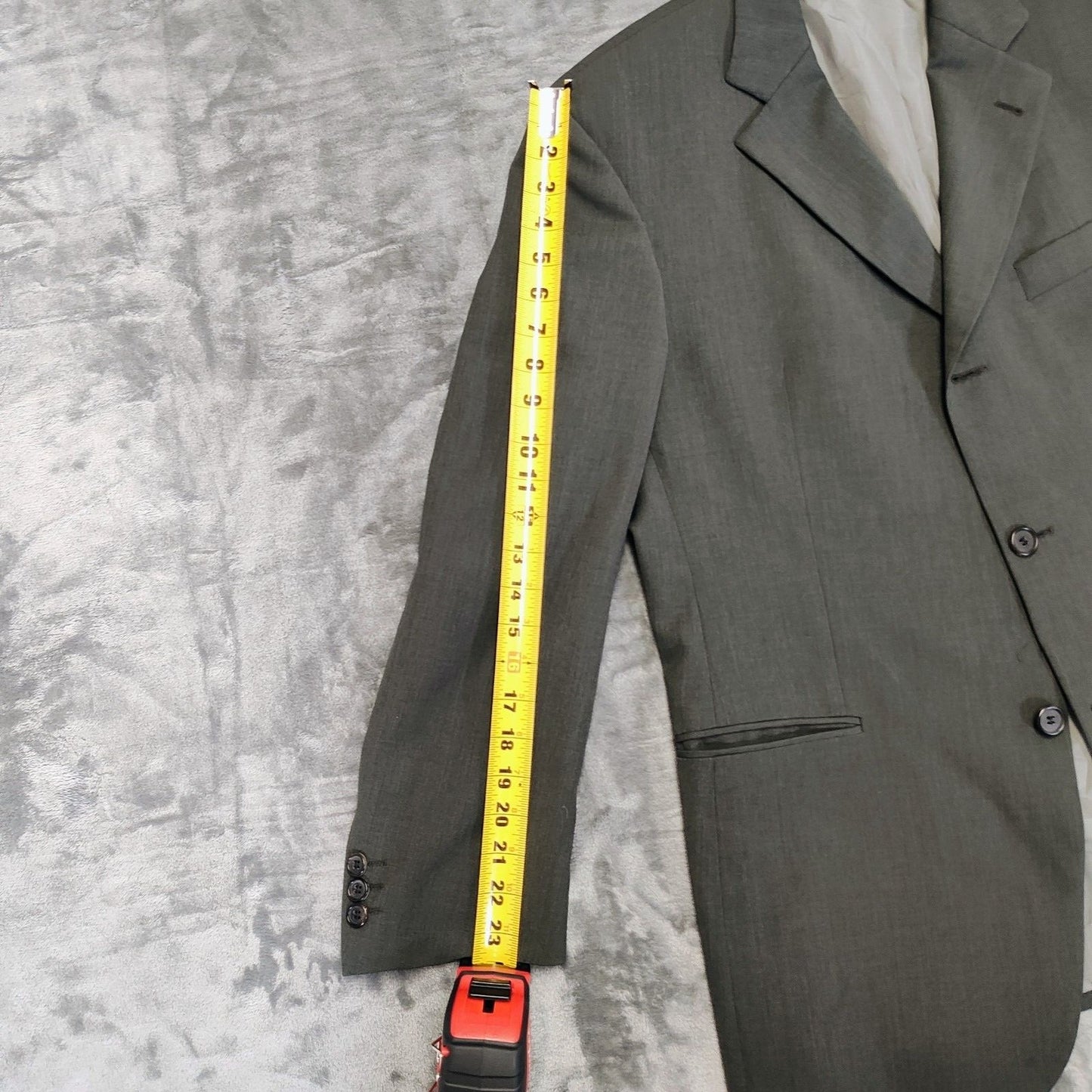 Boss Hugo Boss Green/Gray Einstein/Sigma Guabello Super 110s Suit Jacket (40S)