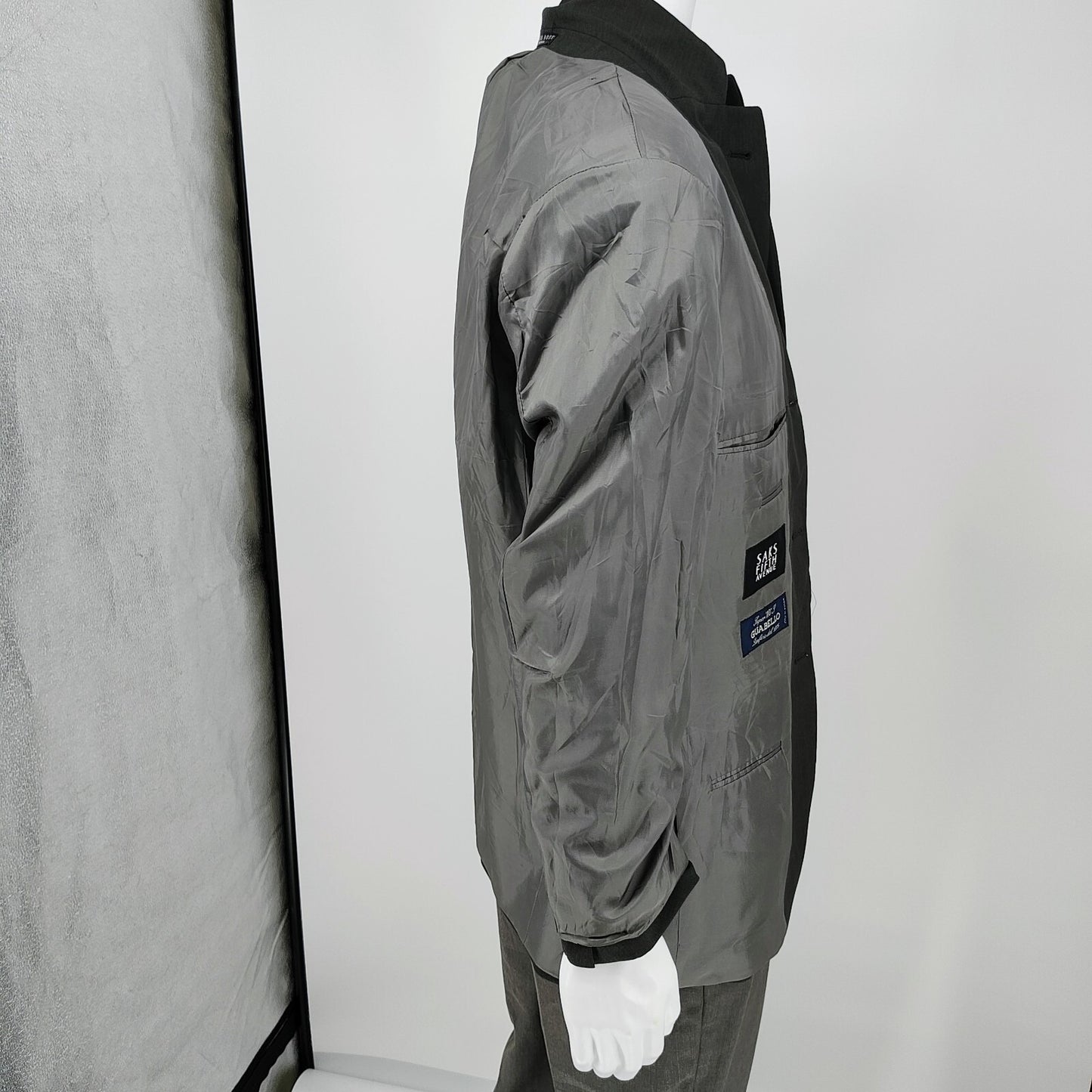 Boss Hugo Boss Green/Gray Einstein/Sigma Guabello Super 110s Suit Jacket (40S)