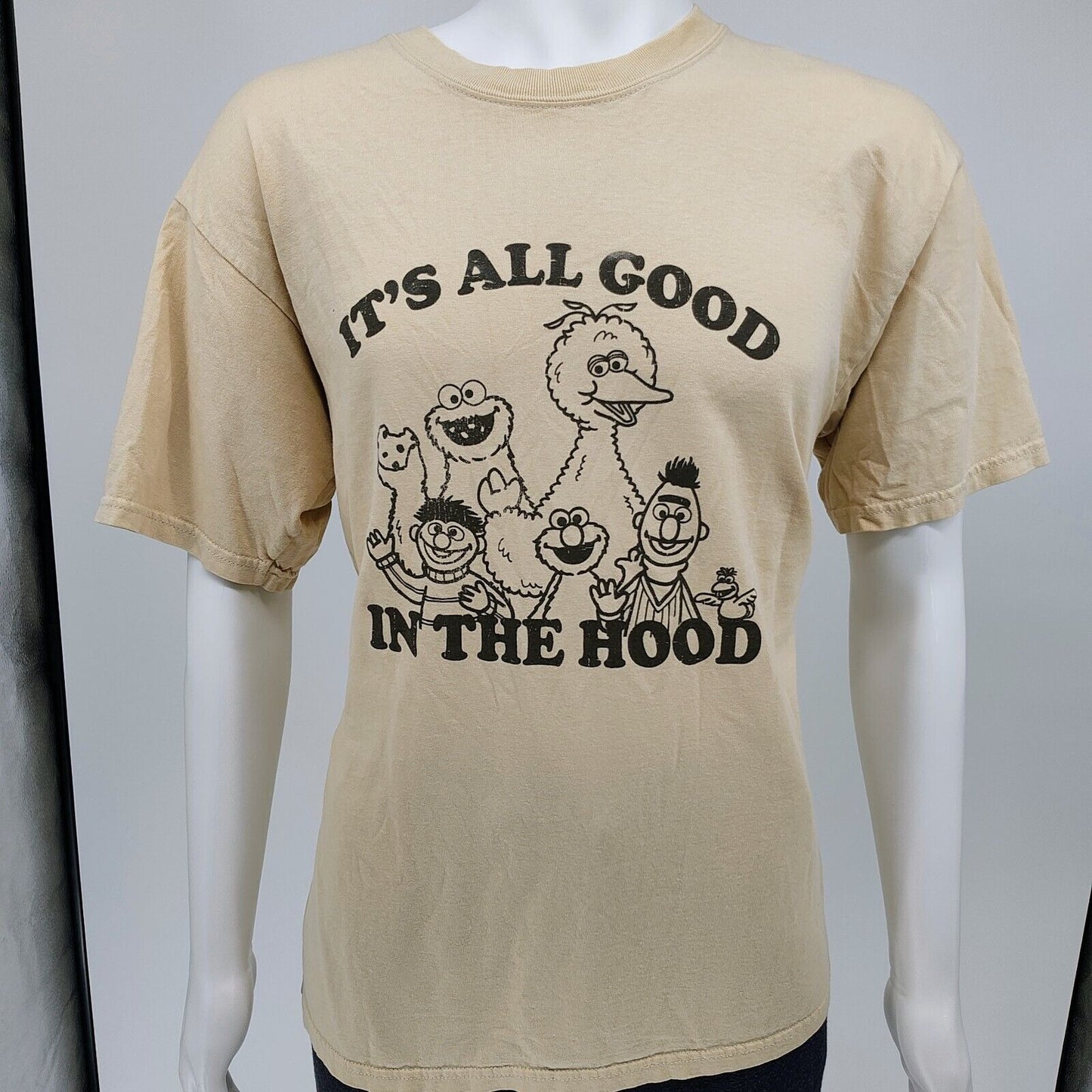 2000s Retro Sesame Street "It's All Good In The Hood" Graphic T-Shirt (Large)