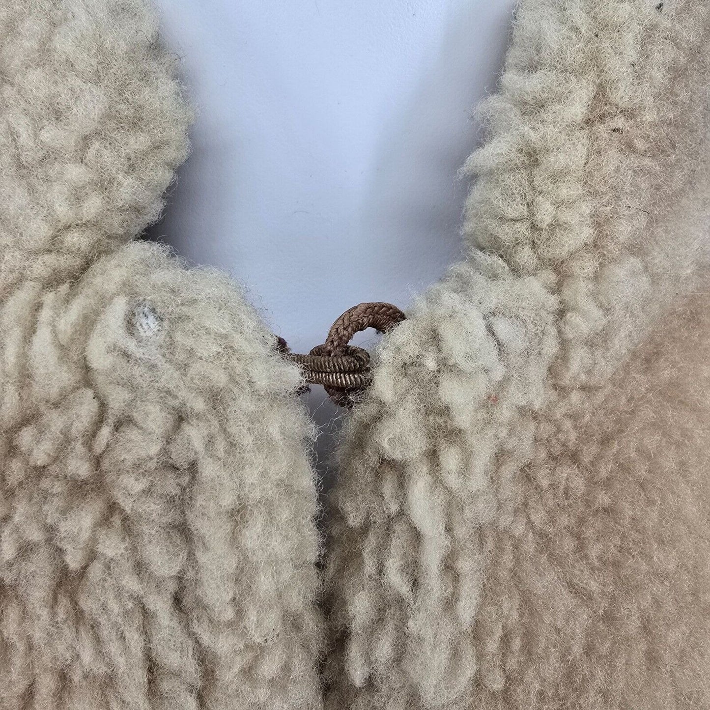 Vintage 1960s Tannery East Reversible Shearling Sheepskin Aviator Jacket (M)