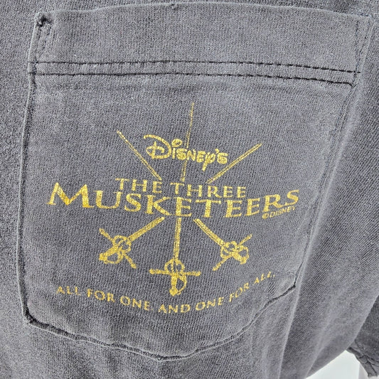 Distressed Vintage 1990s Disney's The Three Musketeers Promo Pocket T-Shirt (XL)