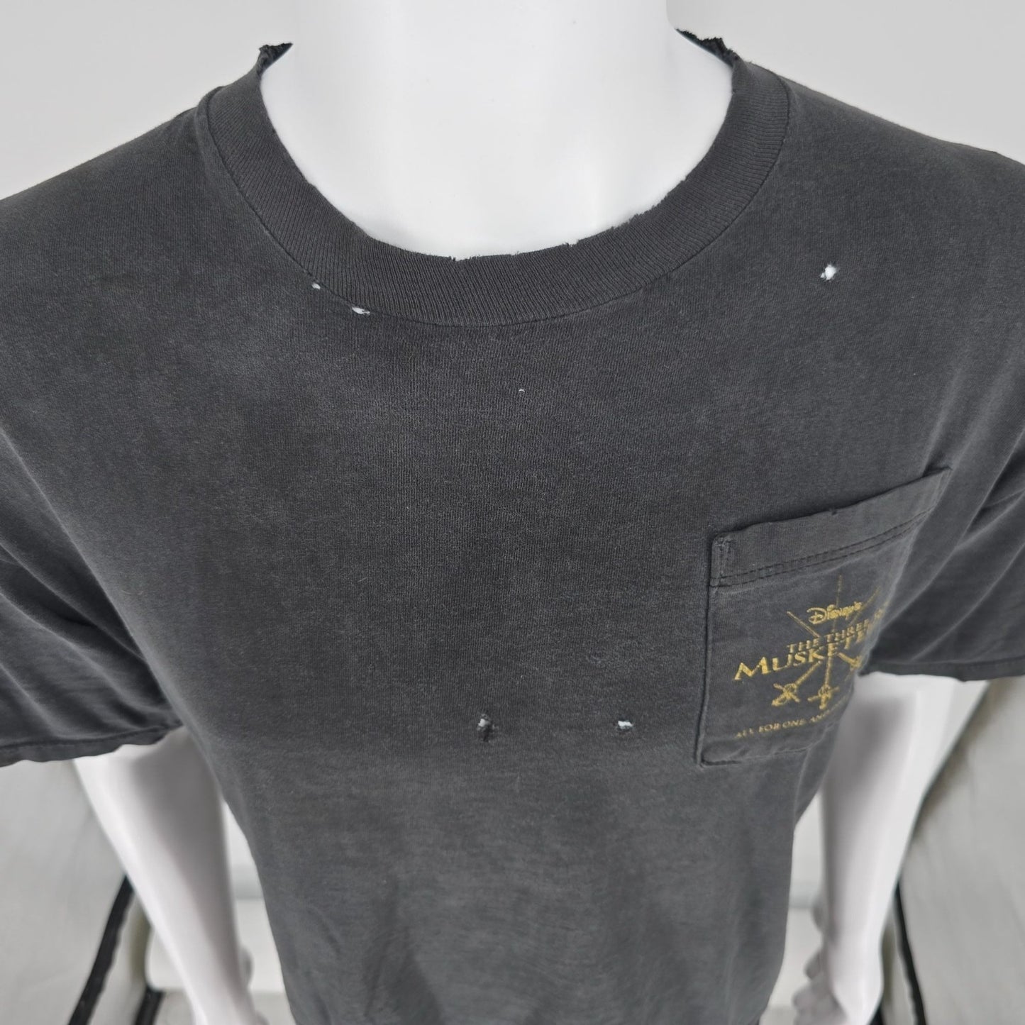 Distressed Vintage 1990s Disney's The Three Musketeers Promo Pocket T-Shirt (XL)