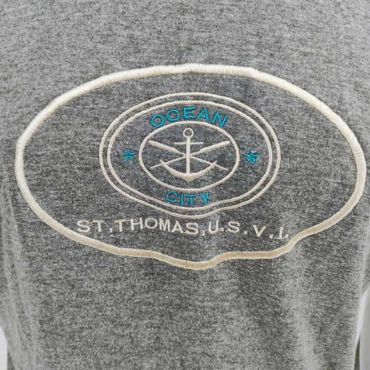 Supreme Resort Wear Ocean City St. Thomas Virgin Islands Embroidered T-Shirt (M)