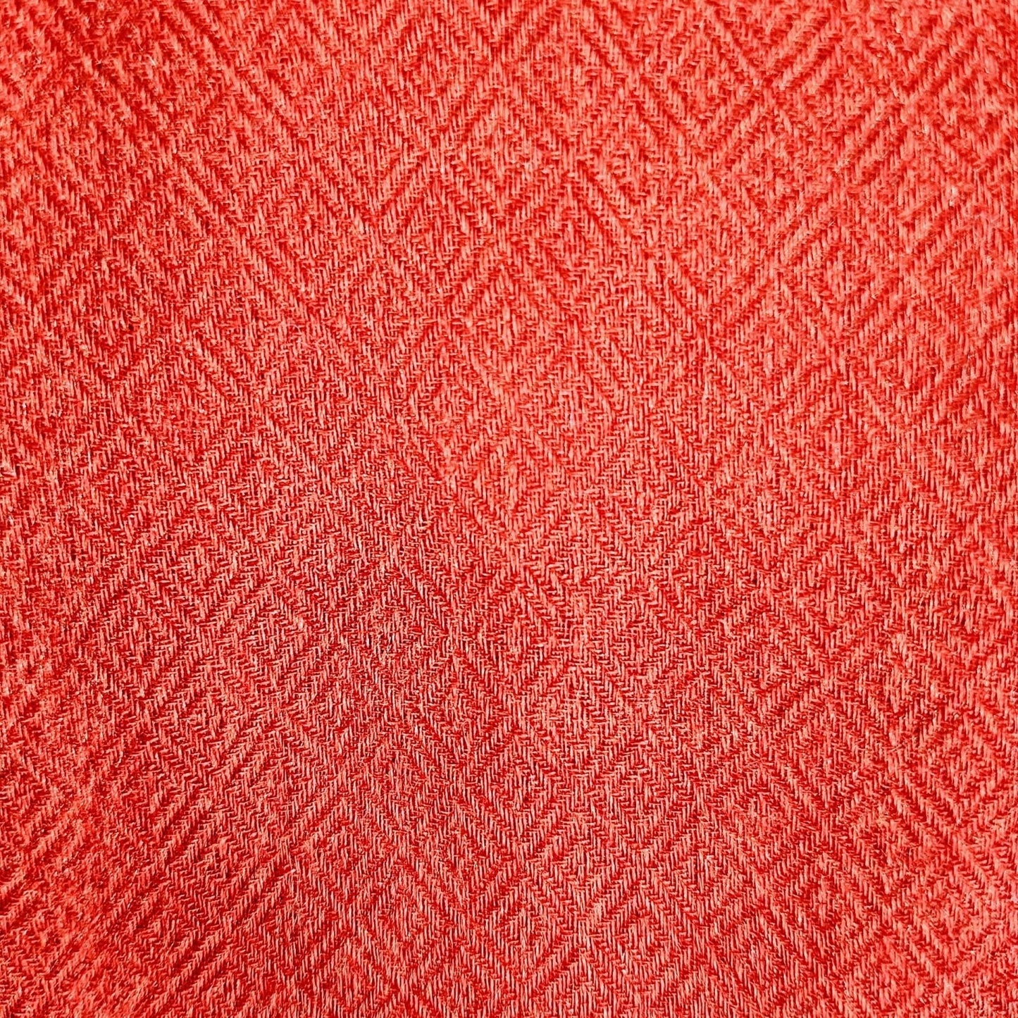 Loro Piana Made In Italy Orange/Red and Blue Raw Edge Cashmere & Silk Scarf