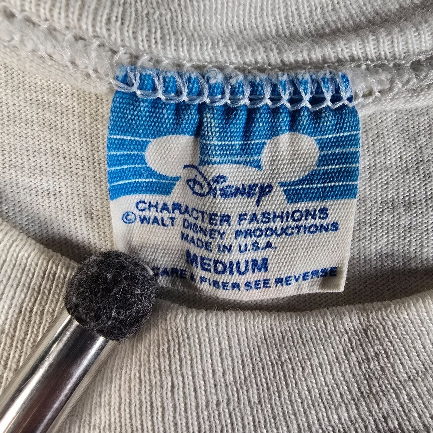 Distressed Vintage 1980s Walt Disney World Patriotic Mickey Mouse T-Shirt (S)