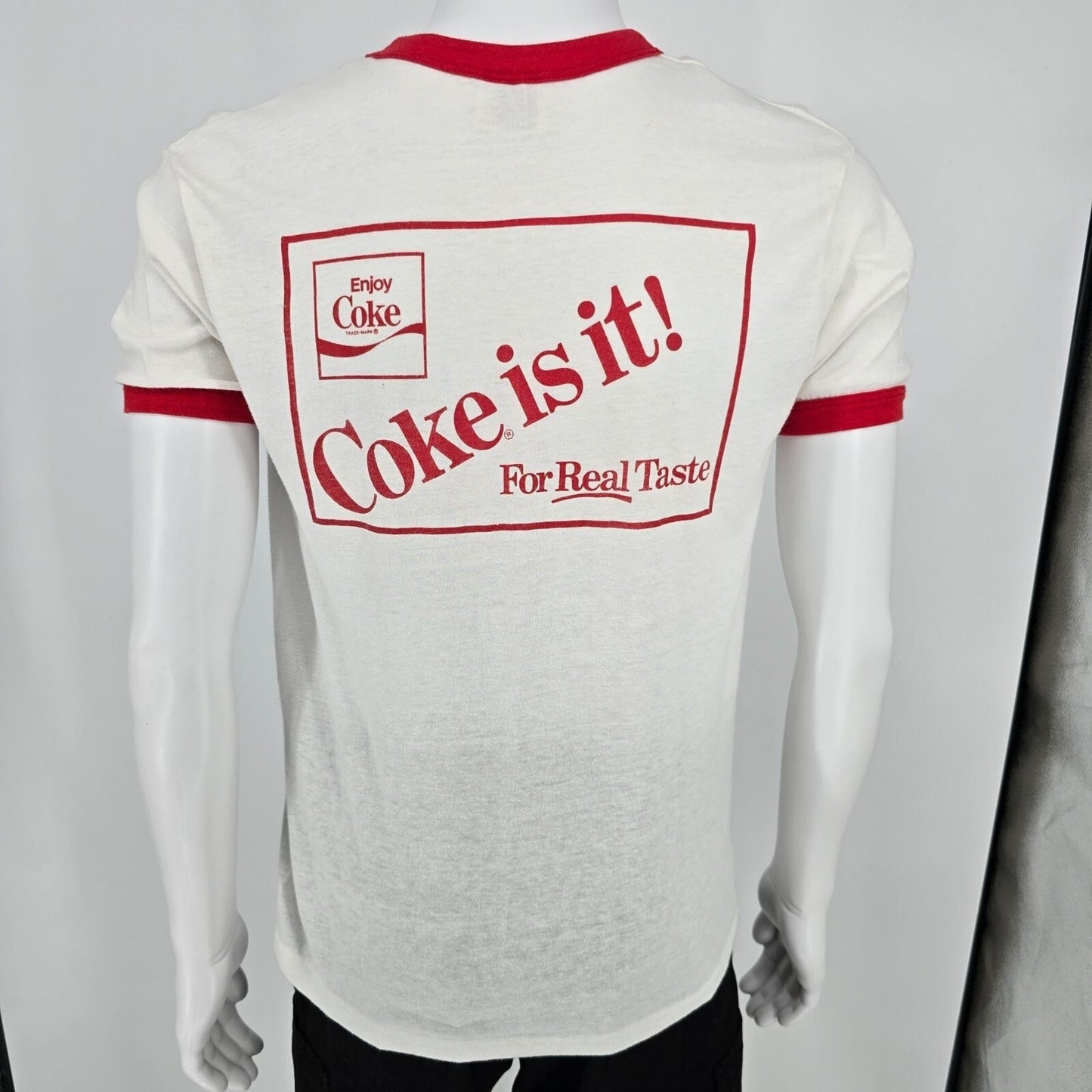 Vintage 1980s Memphis Americans Major Indoor Soccer League Ringer T-Shirt (M)