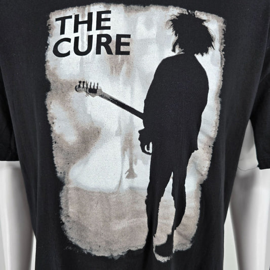 Distressed 2023 The Cure "Boys Don't Cry" Robert Smith Silhouette T-Shirt (XXL)