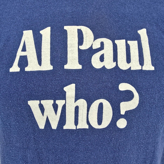 Vintage 1970s Russell Athletic "Al Paul Who?" Al Paul Lefton Co. T-Shirt (XS)