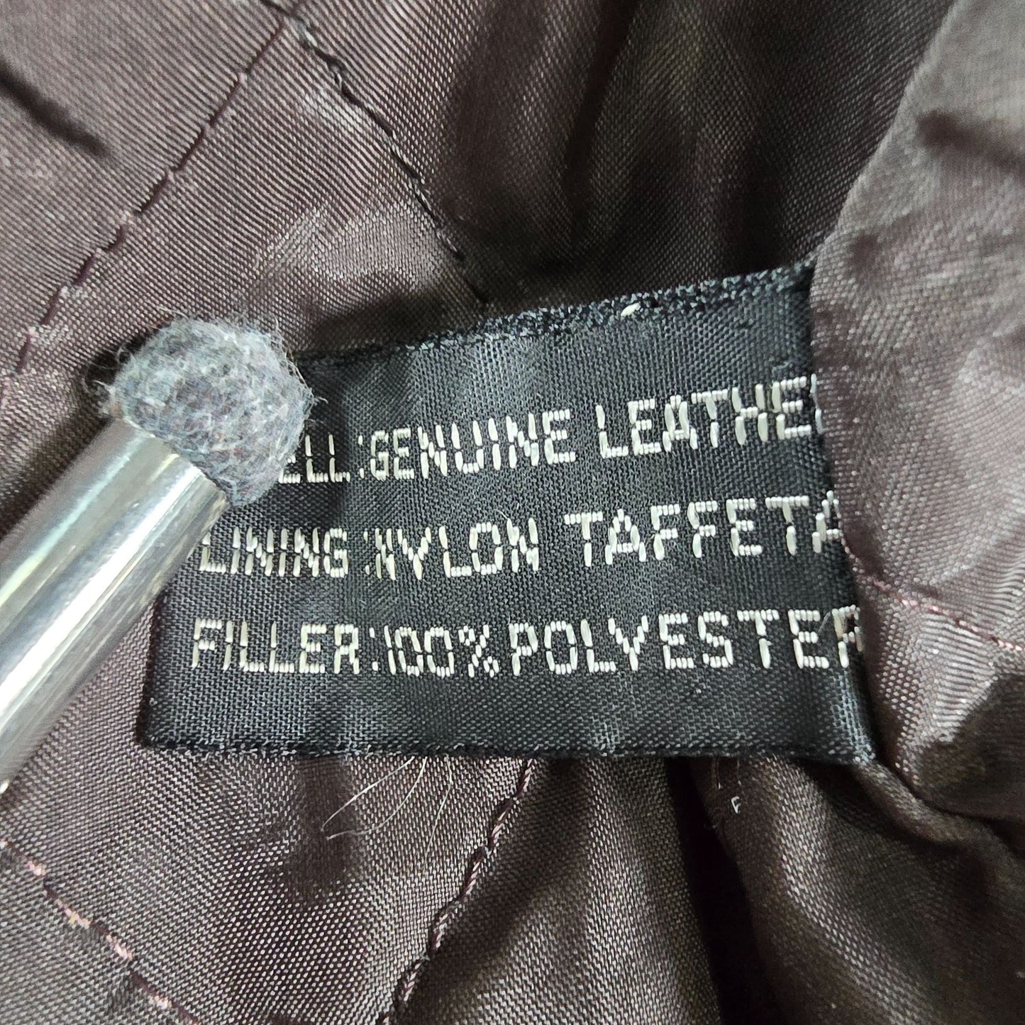 Distressed Vintage 1980s Giuseppi Verdi Dark Brown Leather Biker Jacket (L)