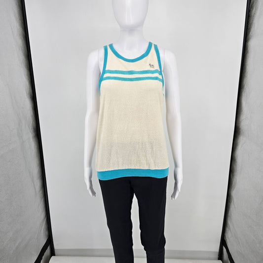 Vintage 1970s Doggon'its Women's Sleeveless Pullover Terry Cloth Tank Top (M)