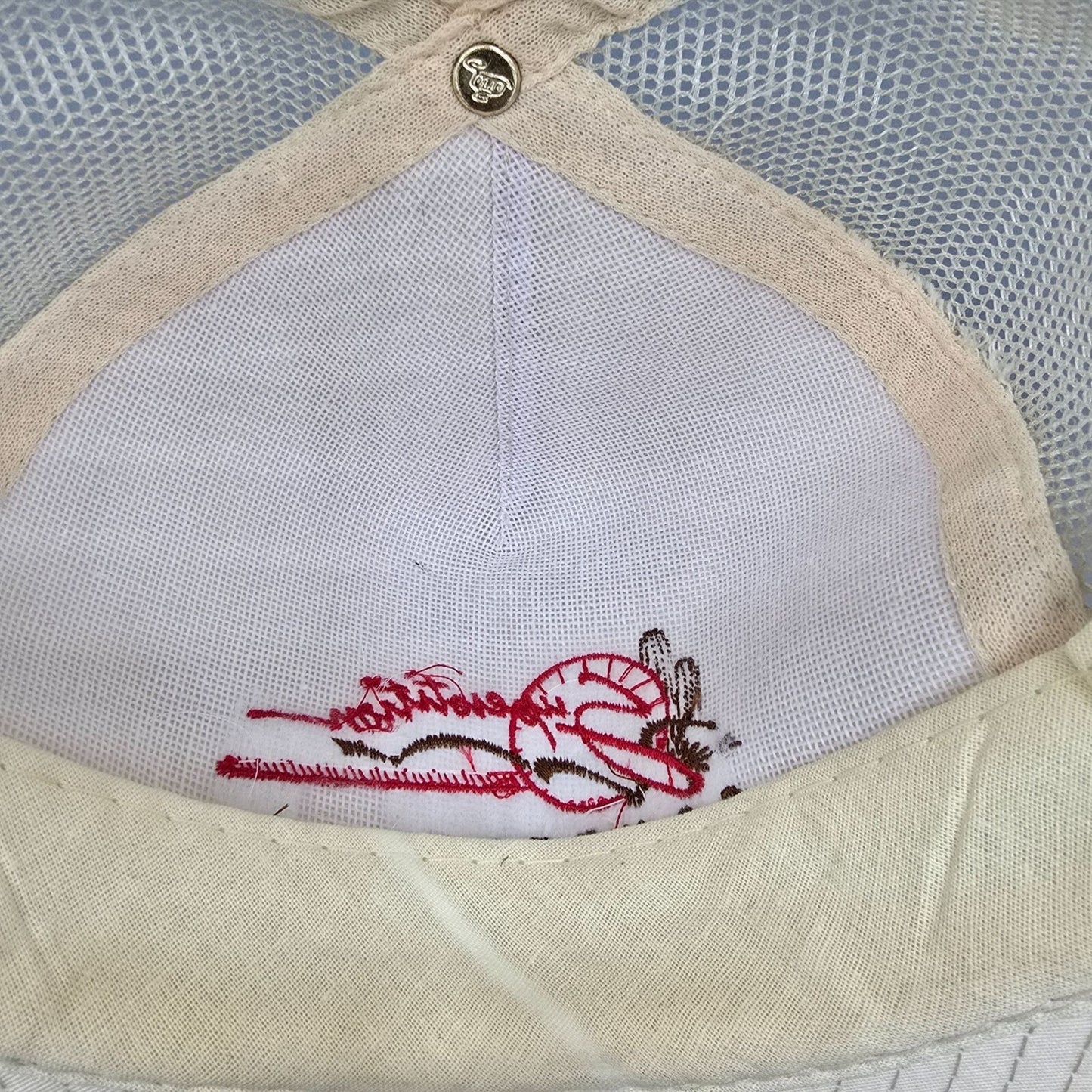 VTG Superstition Contracting Arizona Five-Panel Twill Front Beige Trucker Hat