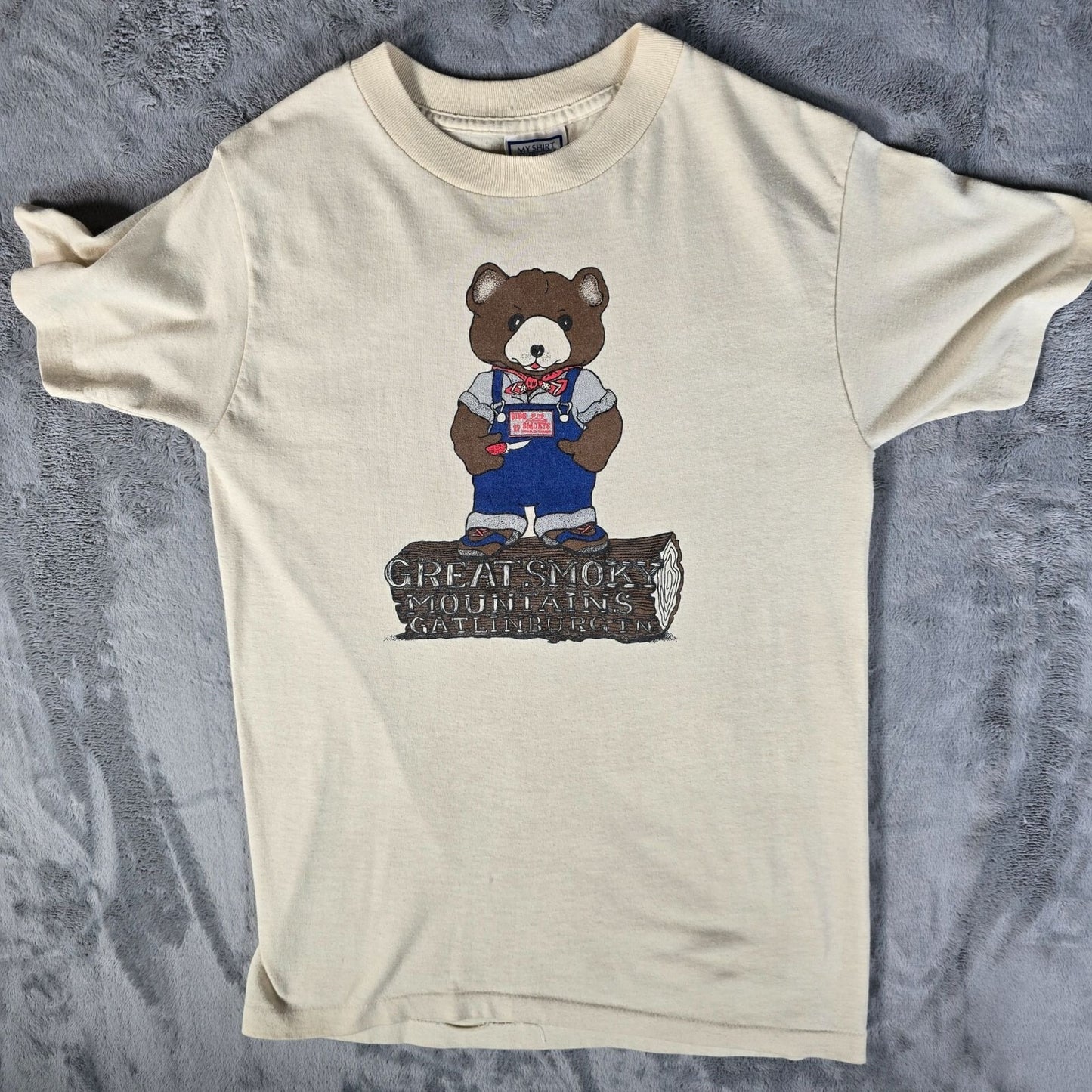Vintage 1980s Great Smoky Mountains Gatlinburg, TN Bear Graphic T-Shirt (S)