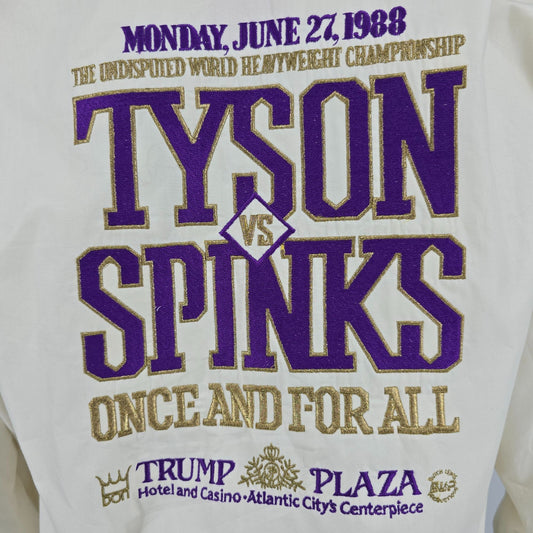 Vintage 1988 Tyson vs Spinks "Once and For All" Championship Fight Jacket (M)