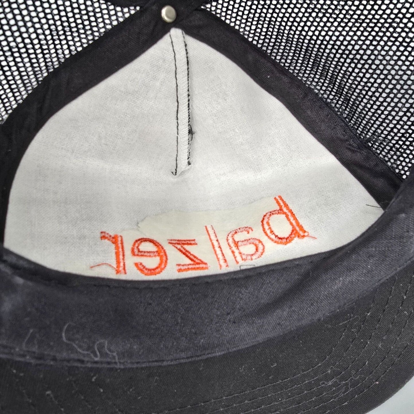 Vintage Balzer Embroidered Logo Black Youth Size Players Five Panel Hat