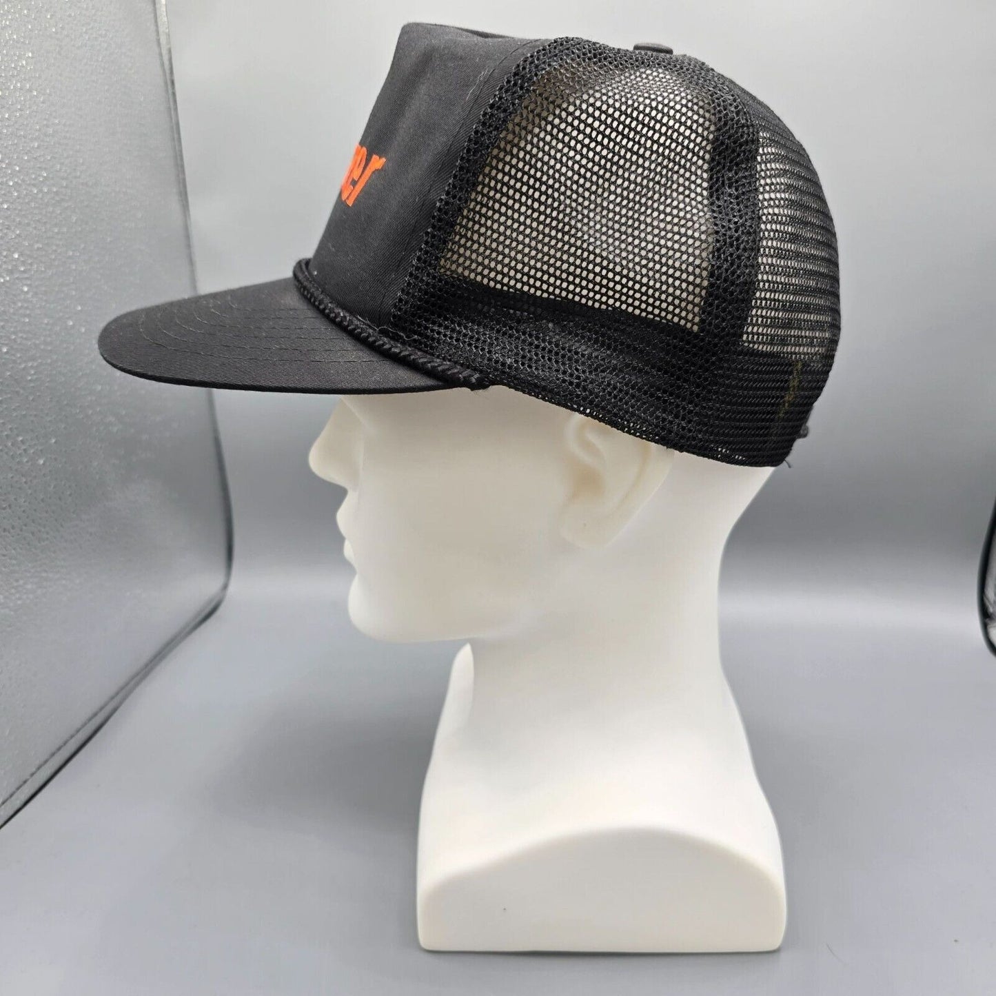 Vintage Balzer Embroidered Logo Black Youth Size Players Five Panel Hat