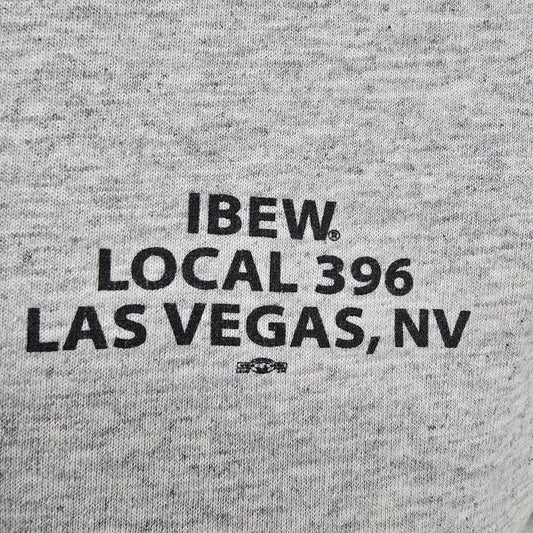 Vintage IBEW Local 396 Las Vegas, NV Bikini Top Girl Lineman T-Shirt (Large)