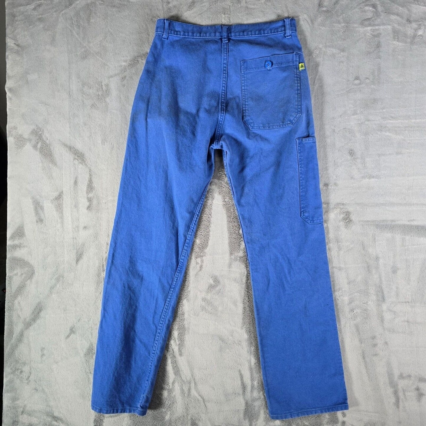 Vintage Y2K Workwear Distressed Le Cedre Unisex Blue Bugatti Twill Pants (29x28)