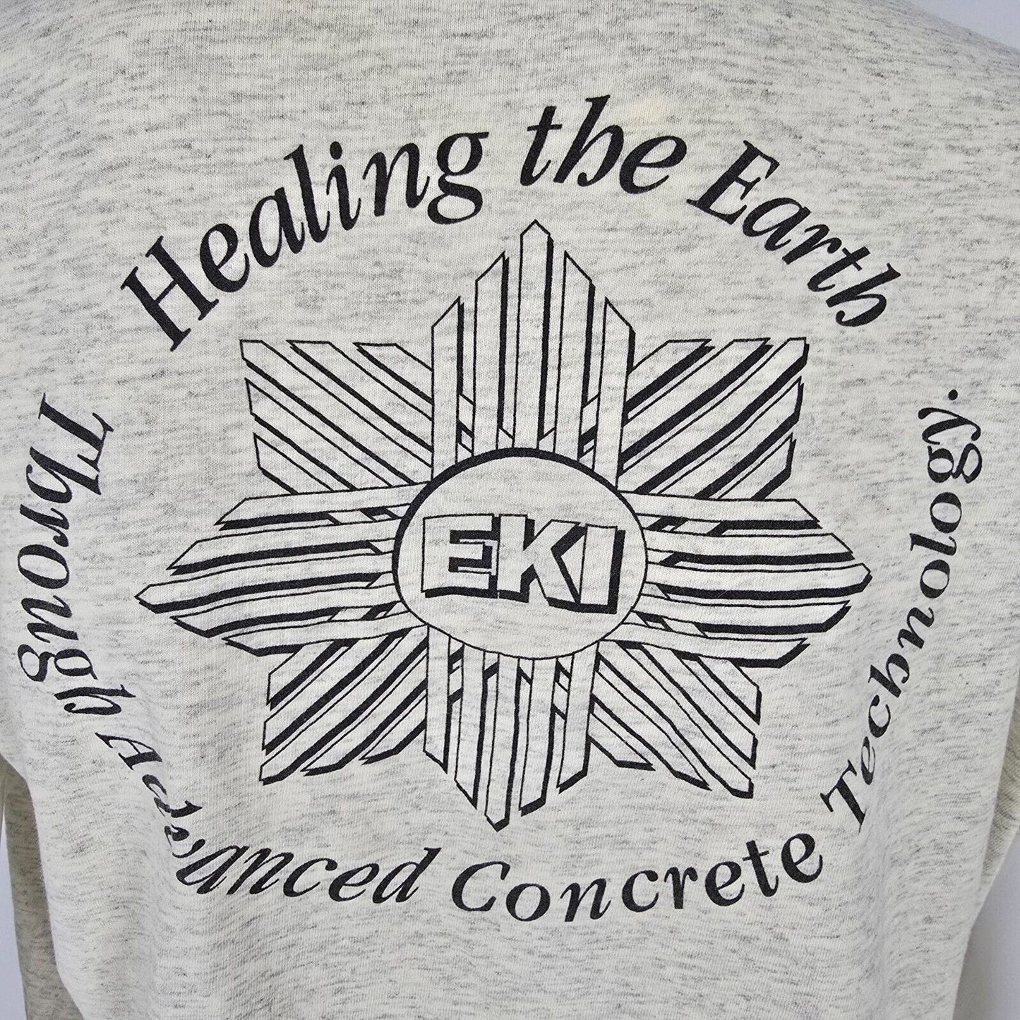 Vintage 80s/90s? EKI Advanced Concrete Technology Single Stitch Logo T-Shirt (L)