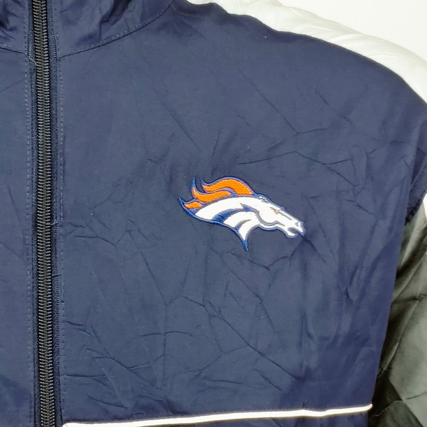 Dunbrooke NFL x Sports Illustrated Denver Broncos Blue Windbreaker Jacket (XL)