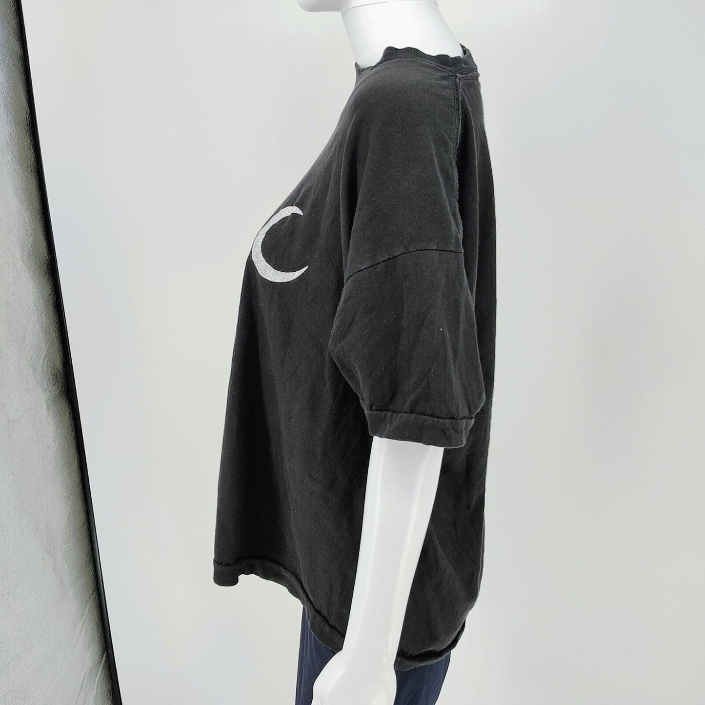 Vintage Single Stitch Brite-Sun Paris Eiffel Tower Black Graphic T-Shirt (XL)