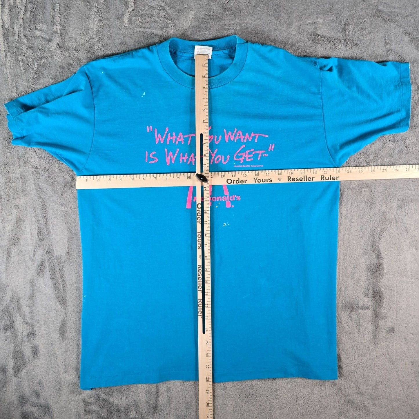 Vintage Early 1990s McDonalds "What You Want is What You Get" Promo T-Shirt (XL)