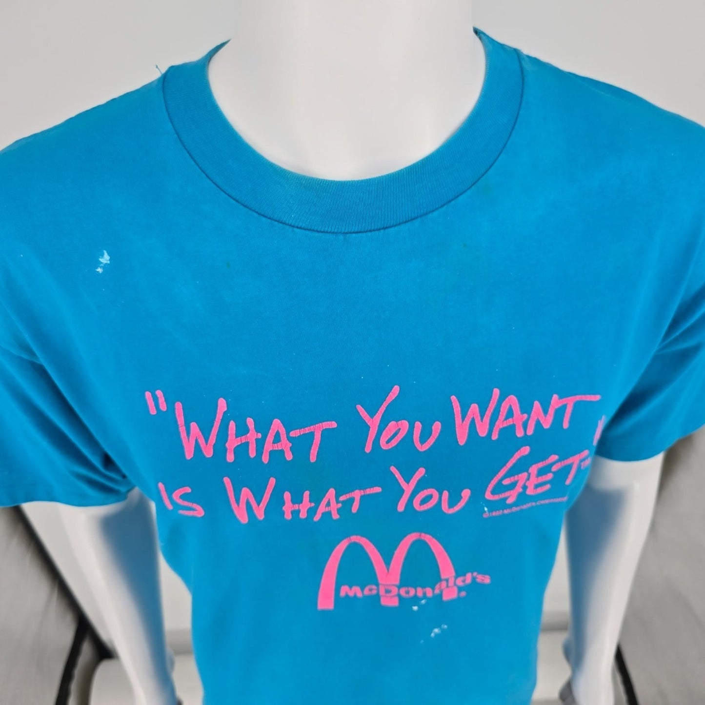 Vintage Early 1990s McDonalds "What You Want is What You Get" Promo T-Shirt (XL)