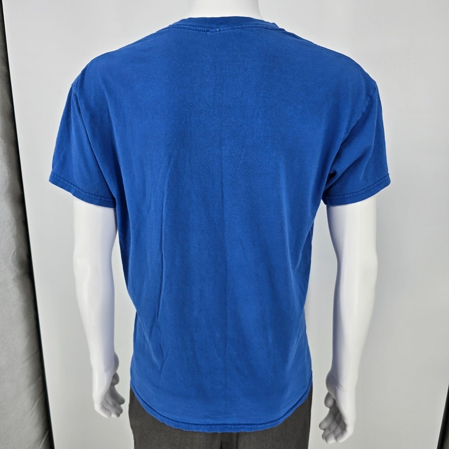 Distressed 2010s Blue Gildan Heavy Cotton Kentucky Basketball T-Shirt (L)