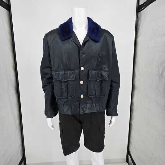 Distressed Vintage 1980s Horace Small Tuffy Jac Police Bomber Jacket (L)