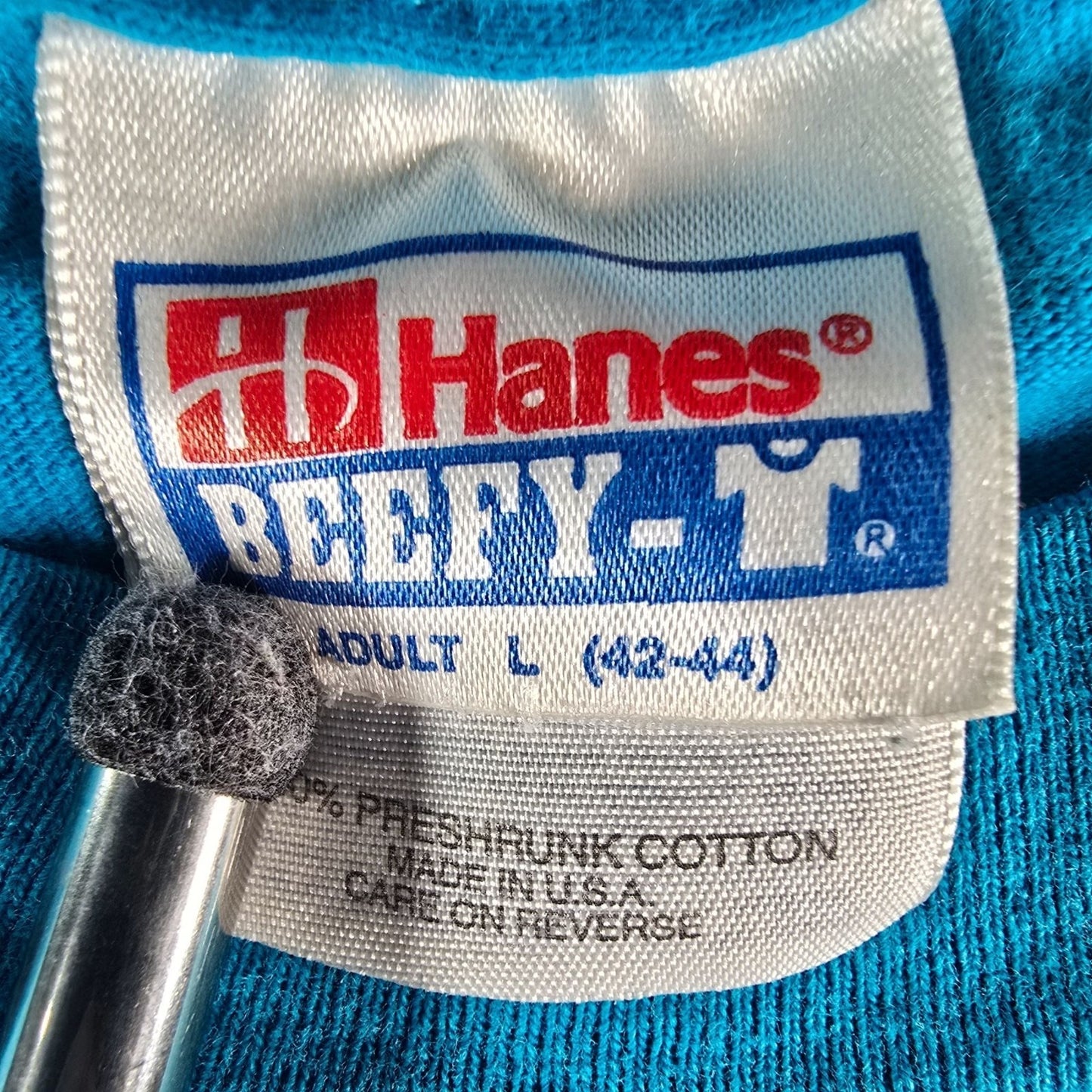 Vintage 1990s Hanes Beefy-T Single Stitch Firefall Autographed Band T-Shirt (L)