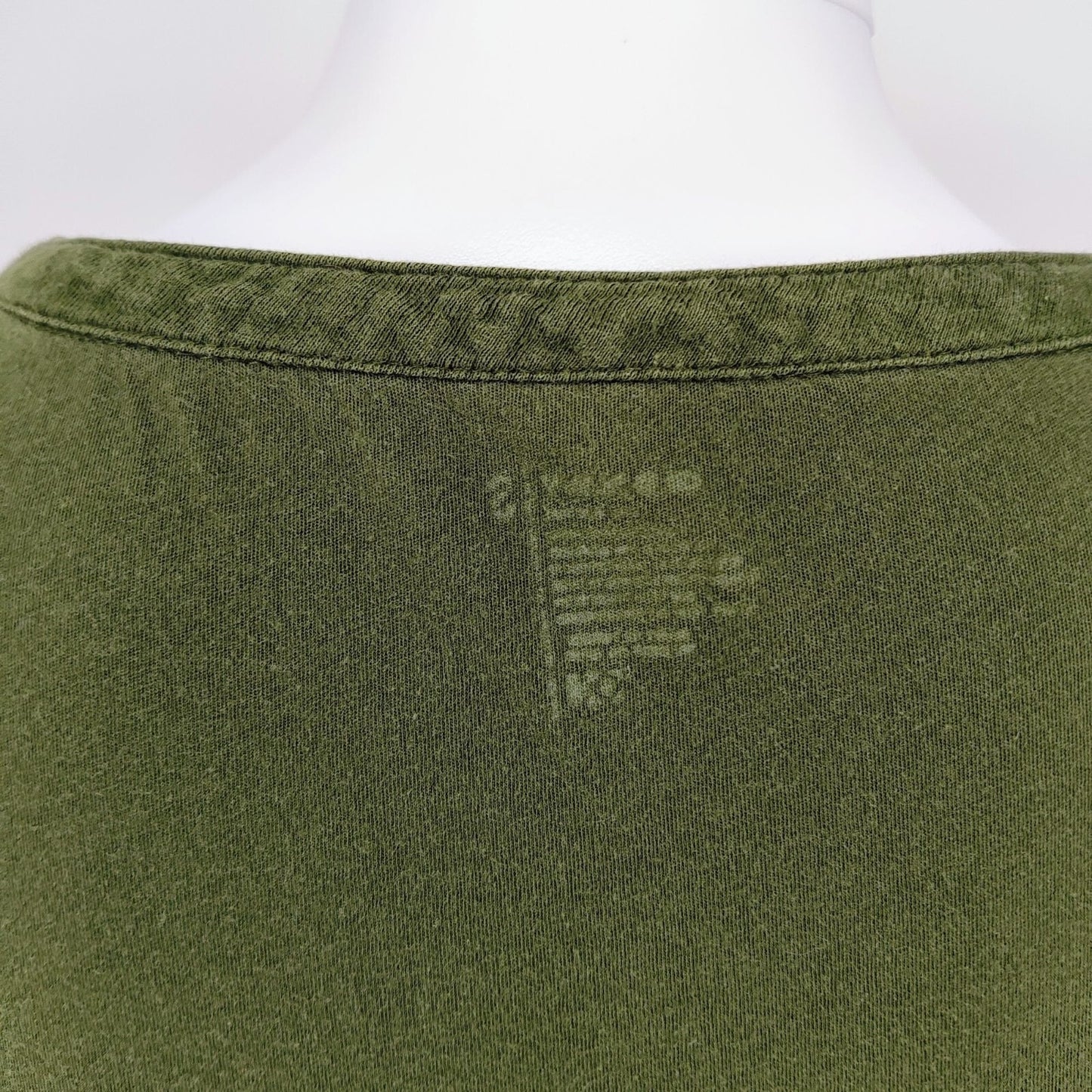 Old Navy Women's Army Green V-Neck Collared Cotton Shirt With Pockets (Small)