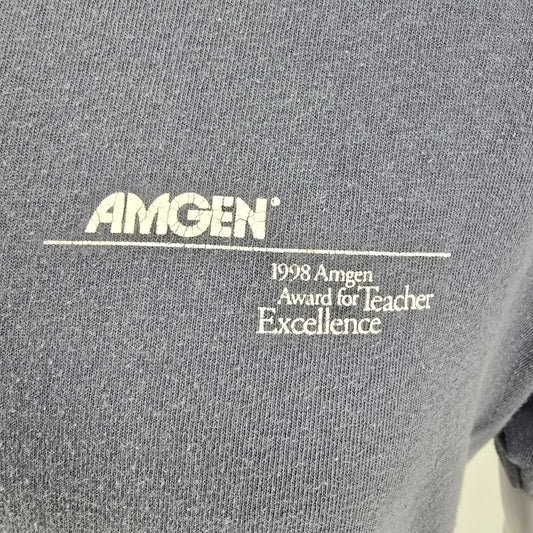 Vintage 1990s Anvil 1998 Amgen Award for Teacher Excellence T-Shirt (L)