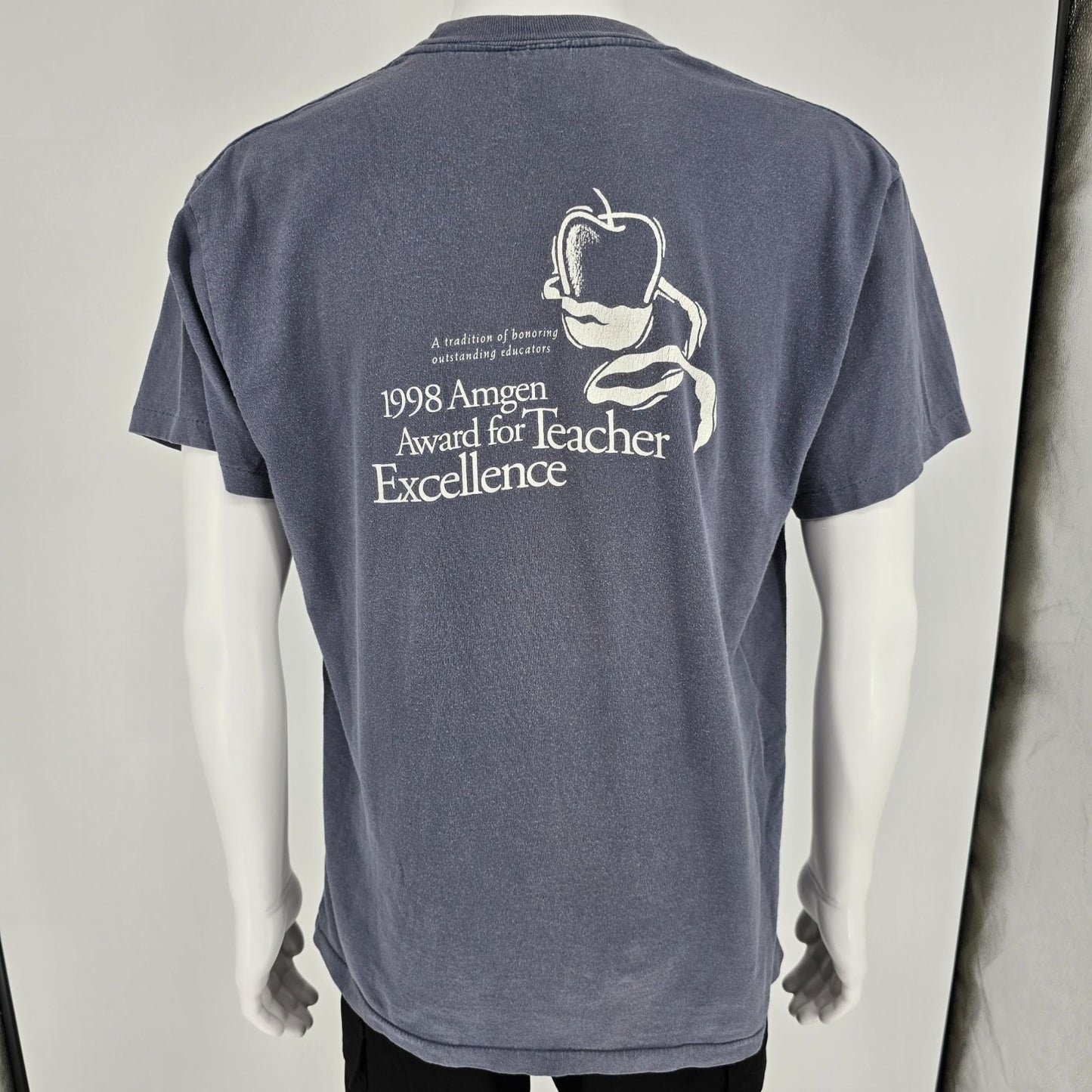 Vintage 1990s Anvil 1998 Amgen Award for Teacher Excellence T-Shirt (L)