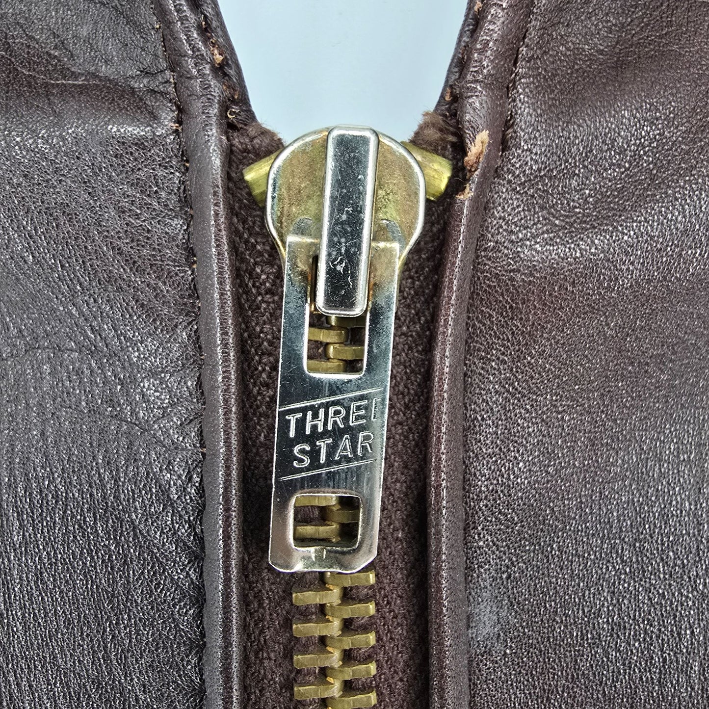Vintage 1970s Chess King Brown Western Leather Jacket (XS/S)