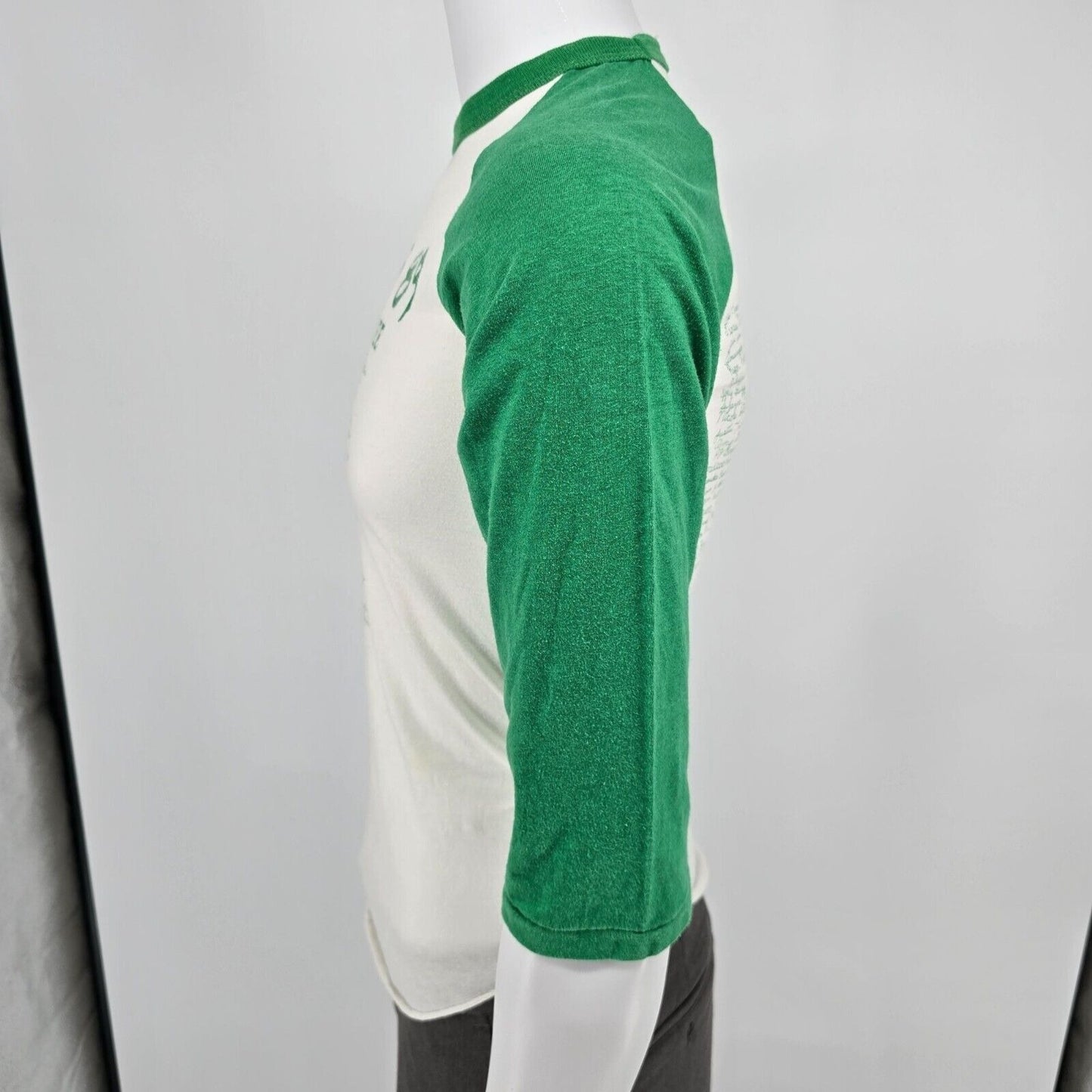 Vintage 1980s Greentree Class Of 89 Raglan 3/4 Sleeve Baseball Tee T-Shirt (S)