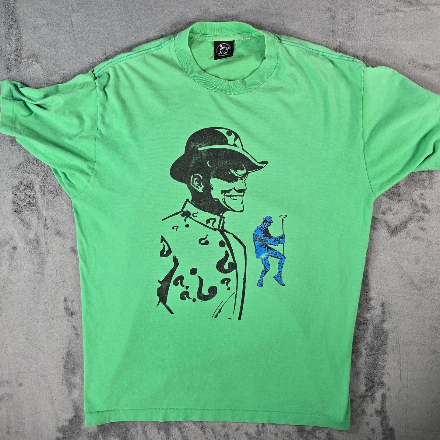Vintage 1990s DC Comics Batman Forever Jim Carrey The Riddler T-Shirt (XL)
