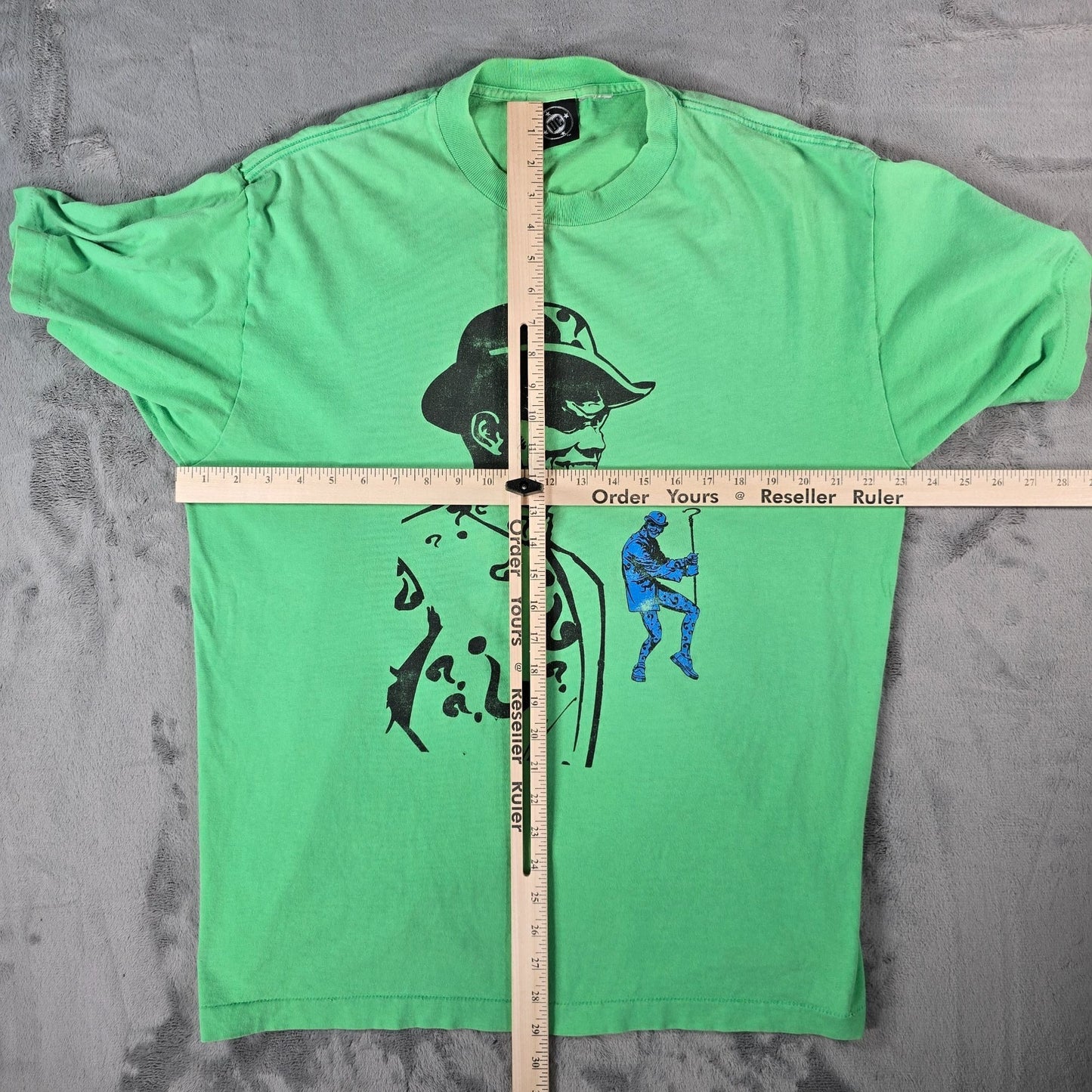 Vintage 1990s DC Comics Batman Forever Jim Carrey The Riddler T-Shirt (XL)