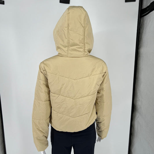 Vans Women's Mojave Desert (i.e. Beige) MTE Foundry Crop Puff Hooded Jacket (XS)