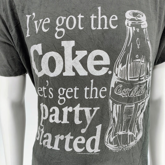 "I've Got the Coke Let's Get the Party Started" Coca Cola T-Shirt (XL)