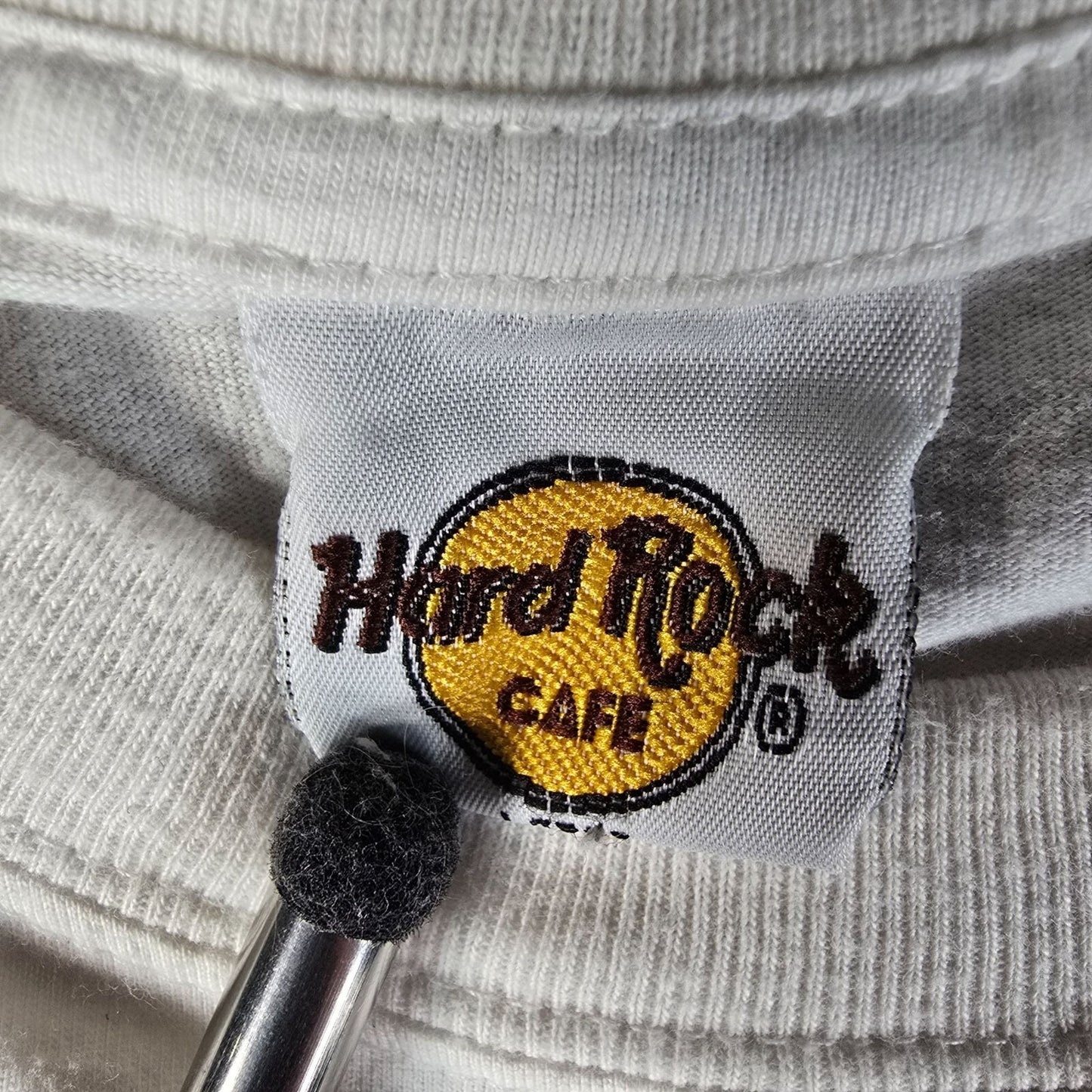 2010s Hard Rock Cafe London Souvenir White Cotton Logo T-Shirt (Large)