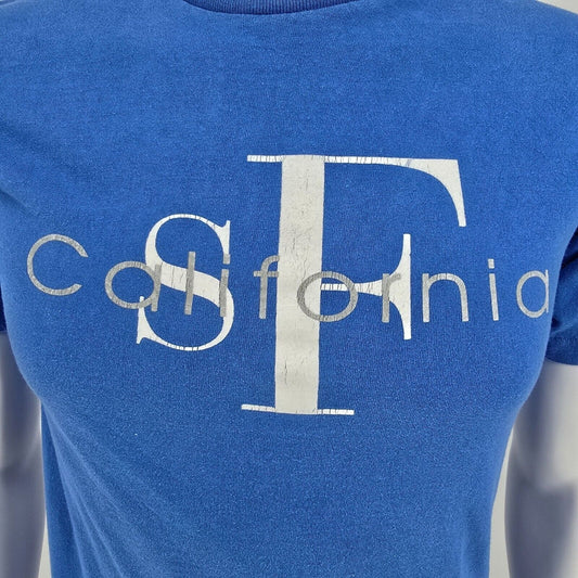 Vintage Blue Single Stitch San Francisco "SF California" Graphic T-Shirt (S)