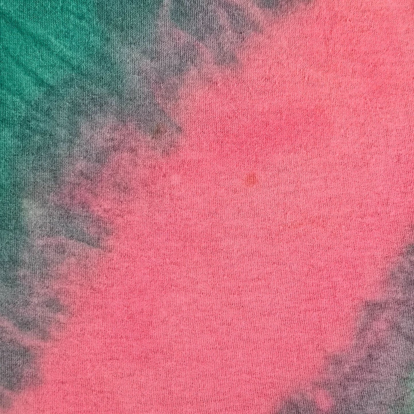 Vintage 1990s Some Body's by Marcy 'n Me Diagonal Tie-Dye V-Neck T-Shirt (OS/L)