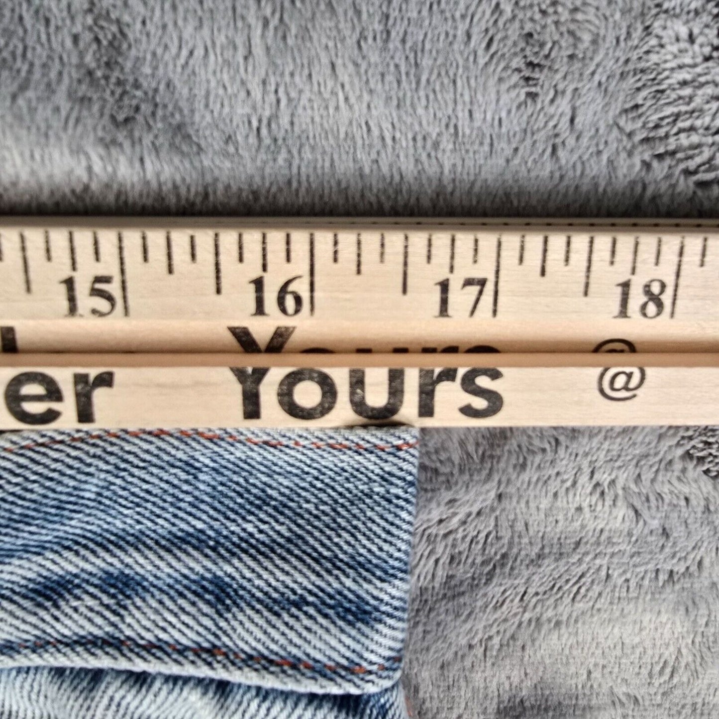 Vintage 1950s/1960s Big Mac Distressed Orange Stitch Workwear Jeans (33x23)
